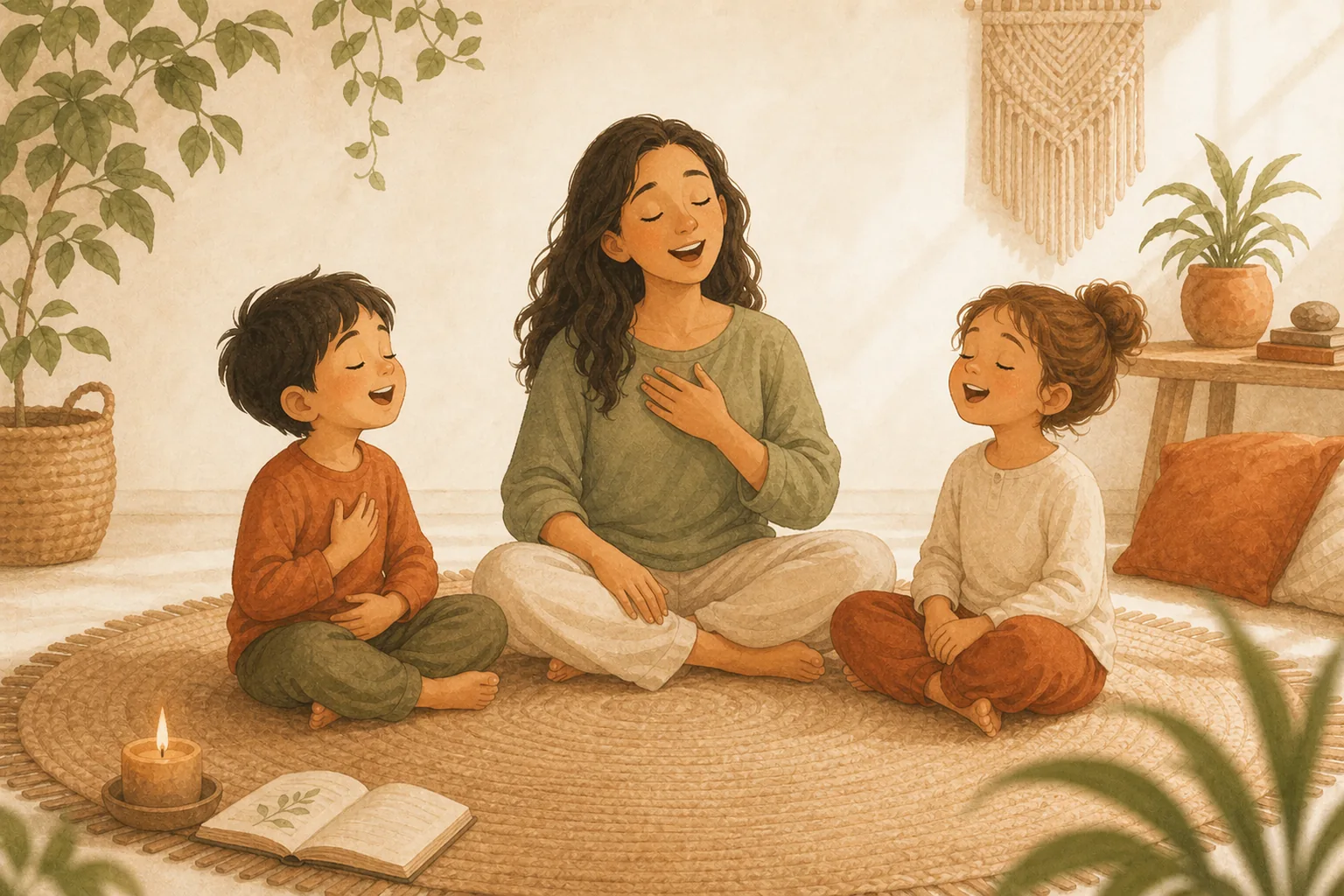 Practicar mantras en familia, con un enfoque respetuoso y laico